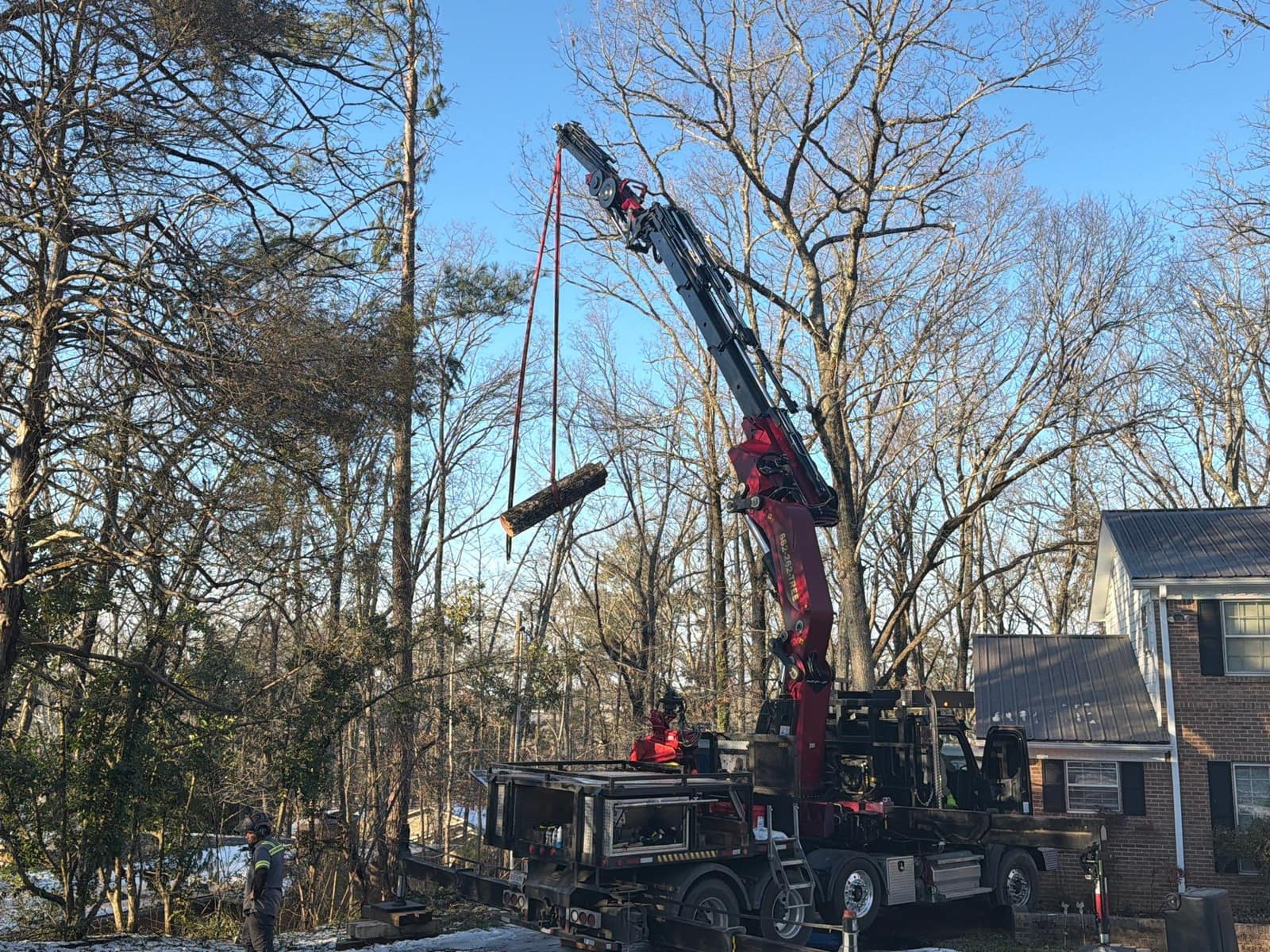 Oxford tree service crew performing tree removal and cleanup in Oxford, Mississippi, job 3